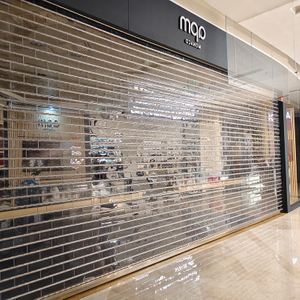 Thép không gỉ trong suốt cuộn lên cửa