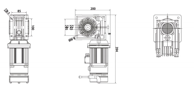 Motor cửa tốc độ cao 1500W