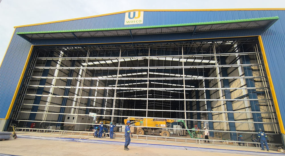 3 cửa hangar vải PVC linh hoạt cho Indonesia